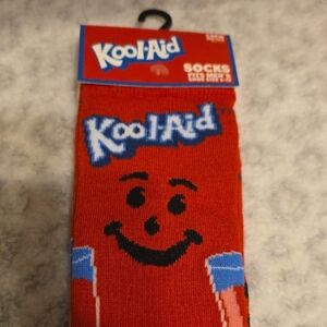 Kool-Aid Red Socks Fits Mens Shoe Size 6-12